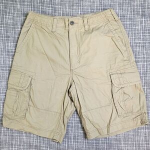 Champs Utility Cargo Shorts Outdoor Skater Khaki Tan Men's 32 Actual 32x10